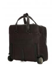 PIQUADRO CAMPIONARIO - BLACK SQUARE Trolley Pilota porta PC 15,6", in pelle moro - Trolley Pilota - 2