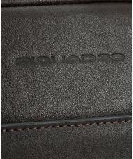 PIQUADRO CAMPIONARIO - BLACK SQUARE Trolley Pilota porta PC 15,6", in pelle moro - Trolley Pilota - 3