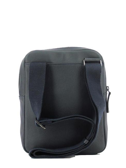 CAMPIONARIO - DAVID Borsello porta iPad, in pelle blu - Tracolle Uomo