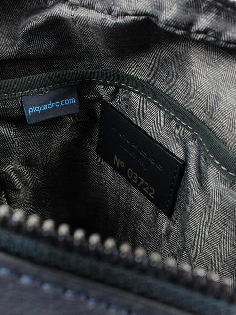 CAMPIONARIO - DAVID Borsello porta iPad, in pelle blu - Tracolle Uomo