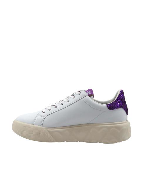 HEART 45 Sneakers in pelle bianco/iris - Scarpe Donna