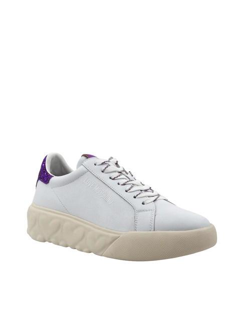 HEART 45 Sneakers in pelle bianco/iris - Scarpe Donna