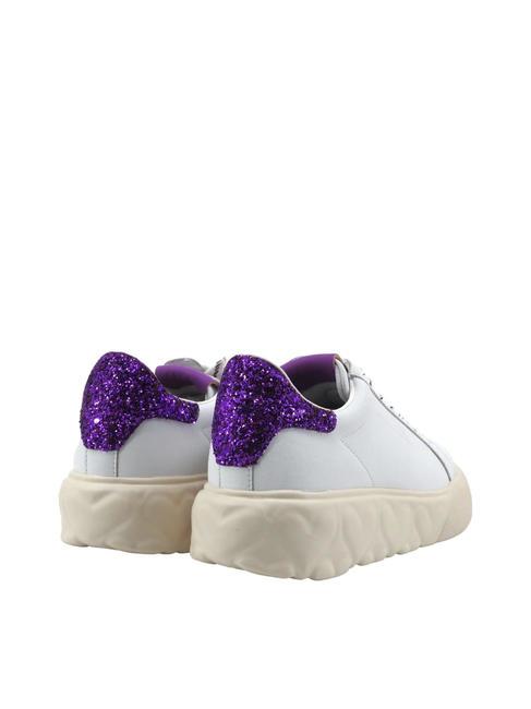 HEART 45 Sneakers in pelle bianco/iris - Scarpe Donna