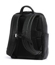 PIQUADRO BLACK SQUARE Zaino in pelle porta pc 14" Nero - Zaini da lavoro porta PC - 2