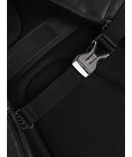 PIQUADRO BLACK SQUARE Zaino in pelle porta pc 14" Nero - Zaini da lavoro porta PC - 3