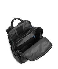 PIQUADRO BLACK SQUARE Zaino in pelle porta pc 14" Nero - Zaini da lavoro porta PC - 4