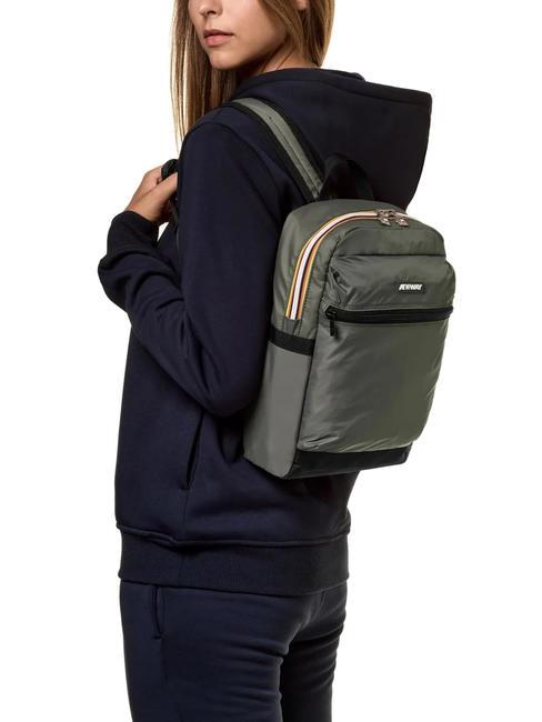 LAON Zaino piccolo in nylon green blackish - Zaini Scuola & Tempo Libero