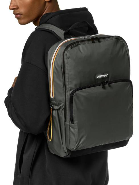 GIZY Zaino in nylon porta pc 15" green blackish - Zaini da lavoro porta PC