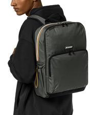 KWAY GIZY Zaino in nylon porta pc 15" green blackish - Zaini da lavoro porta PC - 4
