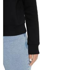 GUESS JEANS LOGO Felpa girocollo regular fit jetbla - Felpe Donna - 4