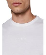 GUESS PIMA T-shirt in cotone logo ricamato purwhite - T-shirt Uomo - 3