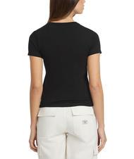 GUESS JEANS SLIM LOGO T-shirt stretch slim fit jetbla - T-shirt e Top Donna - 2