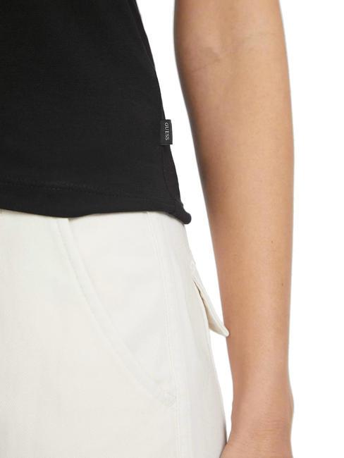 SLIM LOGO T-shirt stretch slim fit jetbla - T-shirt e Top Donna