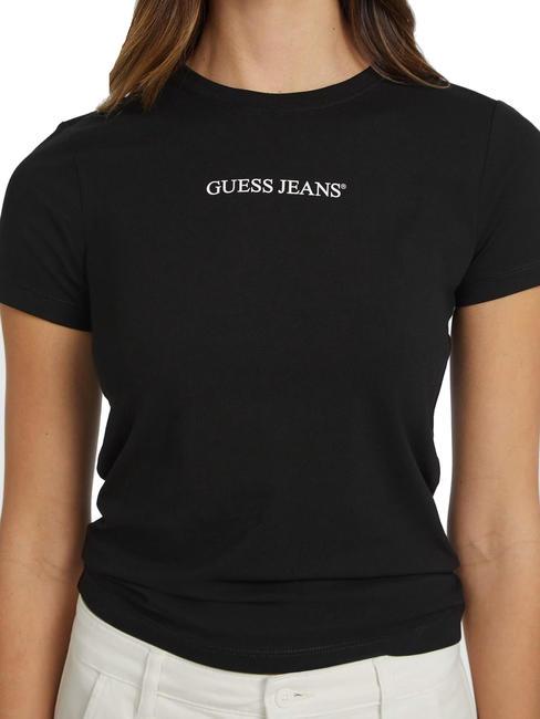 SLIM LOGO T-shirt stretch slim fit jetbla - T-shirt e Top Donna