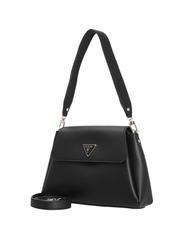 Guess SILVANA - Shopping bag - black logo/cognac/nero