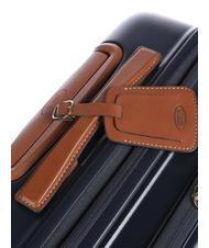 BRIC’S BELLAGIO Trolley cabina espandibile con porta pc e usb blu/cuoio - Bagagli a mano - 5