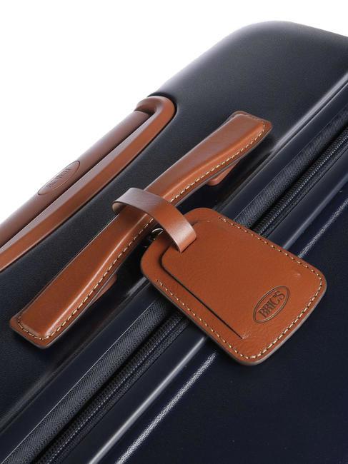 BELLAGIO Trolley grande espandibile blu/cuoio - Trolley Rigidi