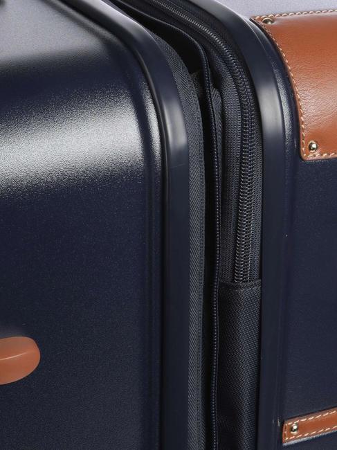 BELLAGIO Trolley grande espandibile blu/cuoio - Trolley Rigidi