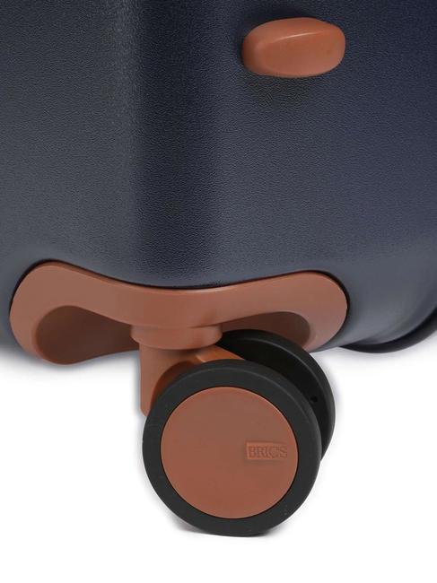 BELLAGIO Trolley grande espandibile blu/cuoio - Trolley Rigidi