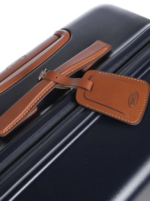 BELLAGIO Trolley medio-grande espandibile blu/cuoio - Trolley Rigidi