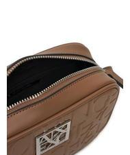 ARMANI EXCHANGE LOGO EMBOSSED Mini bag a tracolla dark pisco - Borse Donna - 4