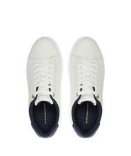 TOMMY HILFIGER CHIC COURT Sneakers in pelle ecru - Scarpe Donna - 4