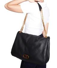 TOSCA BLU CHAMONIX Borsa grande in pelle a tracolla Nero - Borse Donna - 3