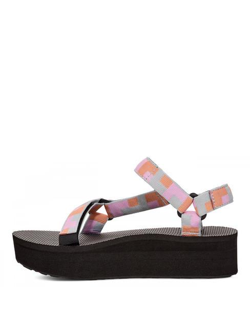 FLATFORM UNIVERSAL Sandalo retro shapes pearl blue - Scarpe Donna