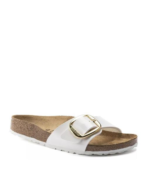 MADRID  Ciabatte patent white - Scarpe Donna