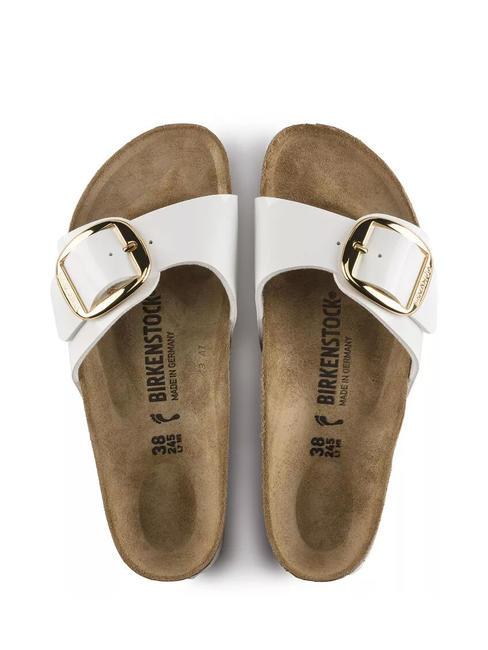 MADRID  Ciabatte patent white - Scarpe Donna