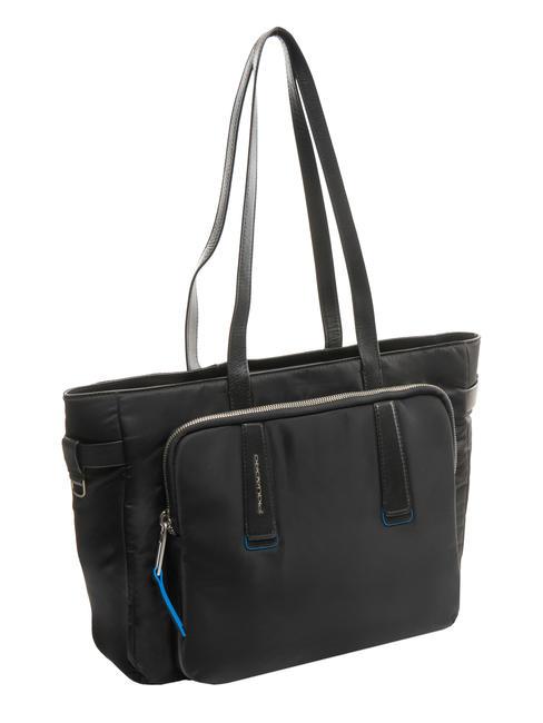 RYAN Shopper porta PC 14", in tessuto riciclato Nero - Borse Donna