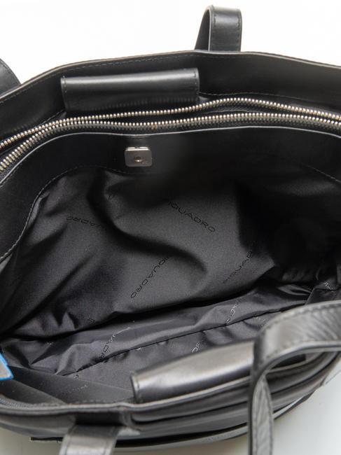 RYAN Shopper porta PC 14", in tessuto riciclato Nero - Borse Donna