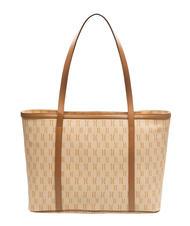 ALVIERO MARTINI PRIMA CLASSE MONOGRAM Shopping Bag stampa logo crema - Borse Donna - 3
