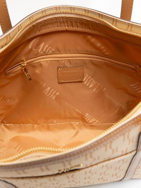 MONOGRAM Shopping Bag stampa logo crema - Borse Donna