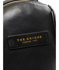THE BRIDGE DOMITILLA Zainetto in pelle Nero Oro - Borse Donna - 3
