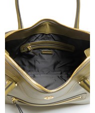 POLLINI ZIPPER Borsa a mano con tracolla oliva - Borse Donna - 5