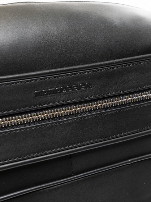 BICOLOR Zaino in pelle porta pc 13" black/black - Zaini da lavoro porta PC