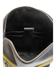 MOMO DESIGN BICOLOR Zaino in pelle porta pc 13" black/yellow - Zaini da lavoro porta PC - 5