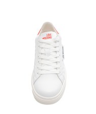 LOVE MOSCHINO BOLD 40 Sneakers in pelle bianco/lacca - Scarpe Donna - 3