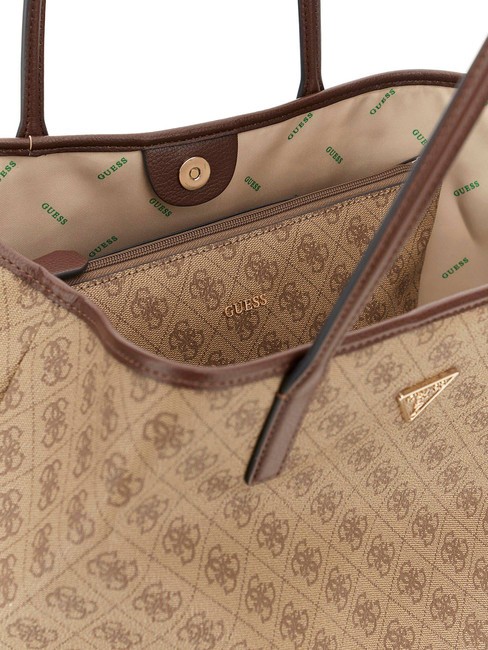 ECO VICTTORIA Borsa a spalla latte logo/brown - Borse Donna