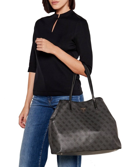 ECO VICTTORIA Borsa a spalla coal - Borse Donna