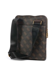 GUESS VEZZOLA Smart Borsello piatto brown/ochre - Tracolle Uomo - 2