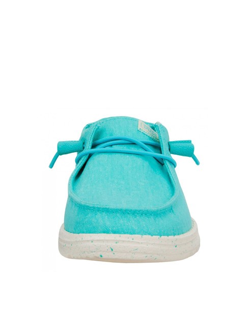 WENDY CANVAS W Mocassini in tela turquoise - Scarpe Donna