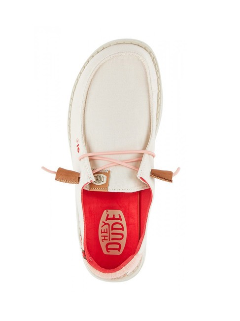 WENDY CHAMBRAY BOHO Mocassini easy-on in canvas natural - Scarpe Donna