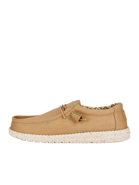 WALLY CANVAS M Mocassini easy-on in tela tan - Scarpe Uomo
