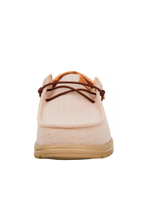 WALLY FUNK NYLON CRAFT Mocassini in tessuto chambray tobacco brown - Scarpe Uomo