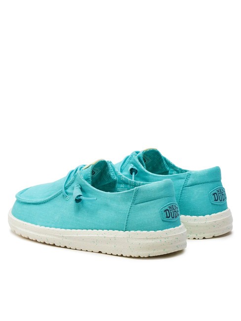 WENDY CANVAS W Mocassini in tela turquoise - Scarpe Donna