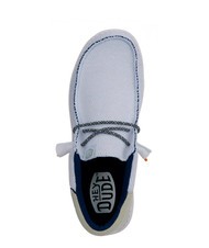 HEY DUDE WALLY FUNK OPEN MESH Mocassini easy-on in tessuto mesh white/white - Scarpe Uomo - 5