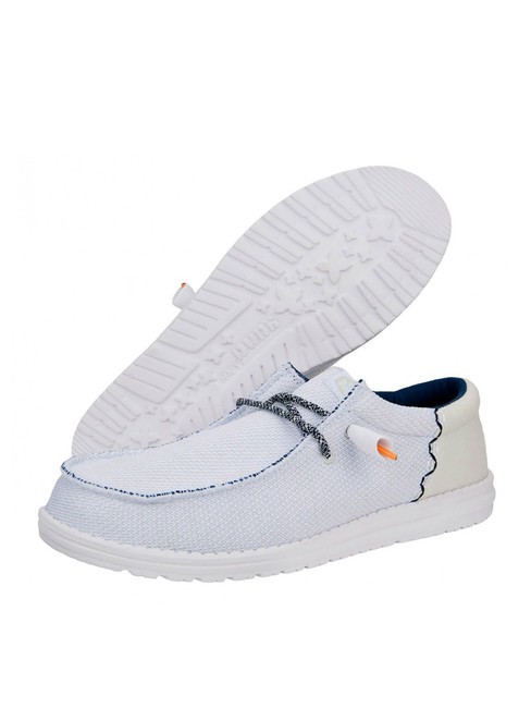 WALLY FUNK OPEN MESH Mocassini easy-on in tessuto mesh white/white - Scarpe Uomo
