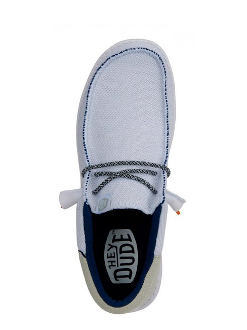 WALLY FUNK OPEN MESH Mocassini easy-on in tessuto mesh white/white - Scarpe Uomo